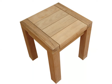 MAXIMA - Low teak garden stool by Traditional Teak - view 2